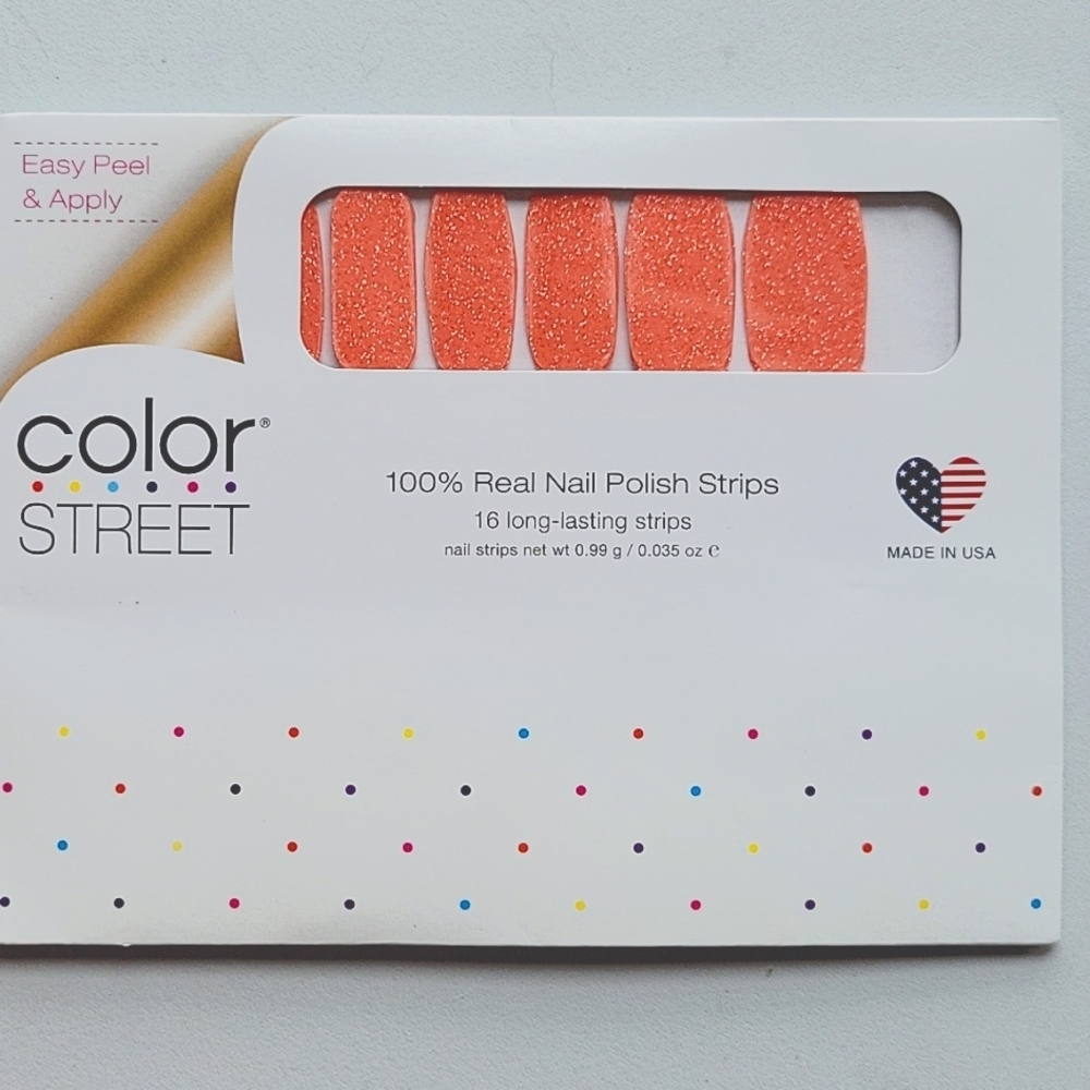 Color Street You're Corally Invited Real Nail Polish Strips 16 Strips NEW